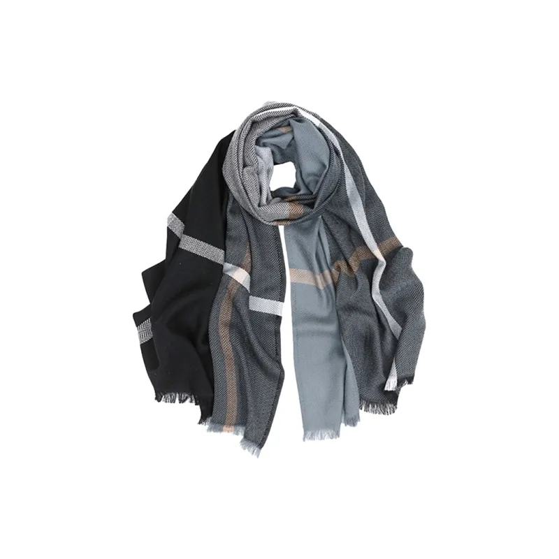 MARJAKURKI Scarf With Scottish Winter Atmosphere Greeting Card Elegant Artistic Style Unisex-2