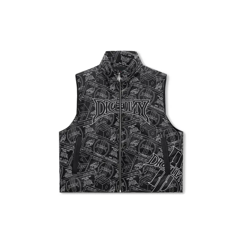 DICETINY Vests Unisex Black-1