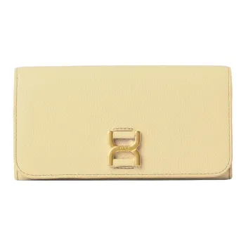 Chloe Marcie Grained Calfskin Wallet Women's Soft Yellow