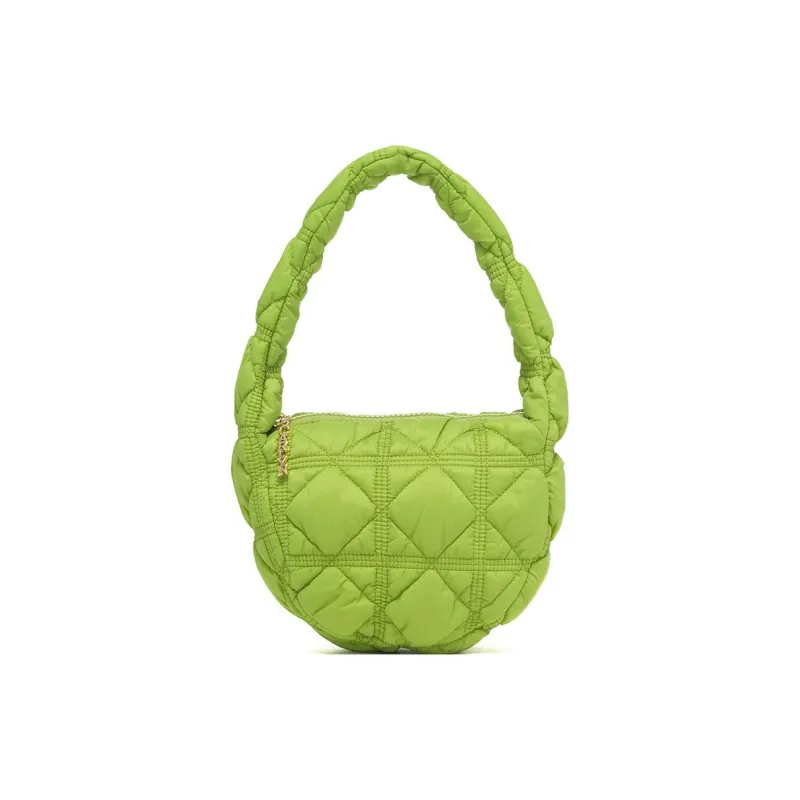 CARLYN Nylon Handbag Mini Women's Mustard Green-0