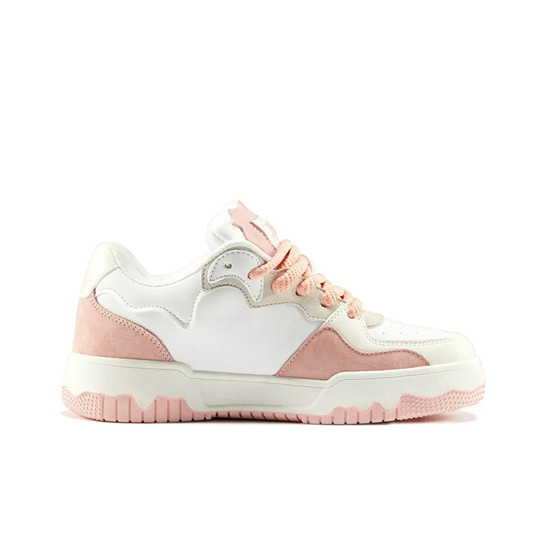XIANGGUAN XGGO Lightning No.1 Wear Resistant Slip Resistant Low Top Skateboard Shoes Unisex Pink-1