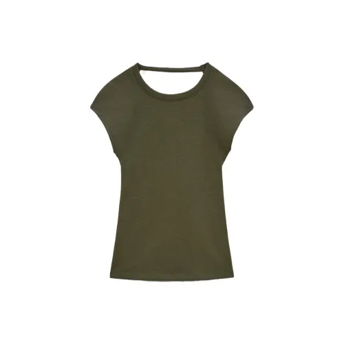 ZARA T-Shirts Women's Green