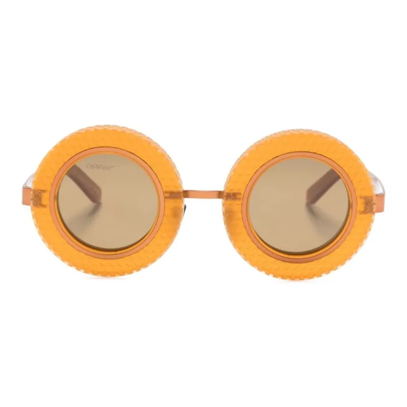 OFF WHITE Chicago Round frame Sunglasses-1