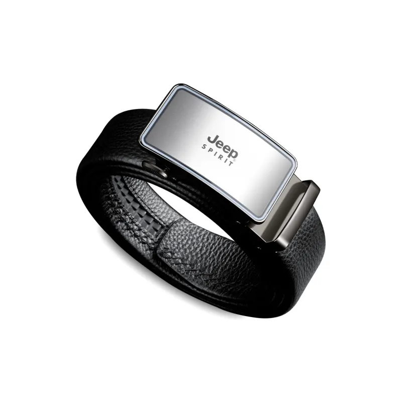 JEEP SPIRIT Automatic Buckle Luxury Elegant Cow Leather Leather Belts Men's Width 3.5CM-12