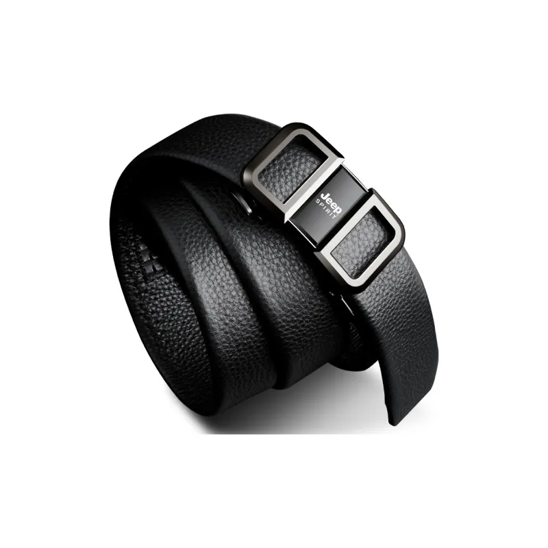 JEEP SPIRIT Automatic Buckle Luxury Elegant Cow Leather Leather Belts Men's Width 3.5CM-8