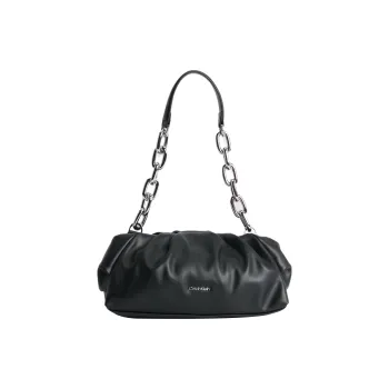 CALVIN KLEIN Polyester Portable One Shoulder Clutch Small Size Women's Black