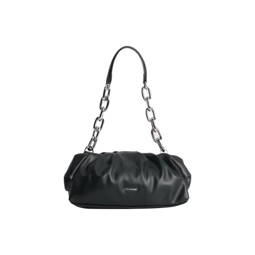 CALVIN KLEIN Polyester Portable One Shoulder Clutch Small Size Women's Black