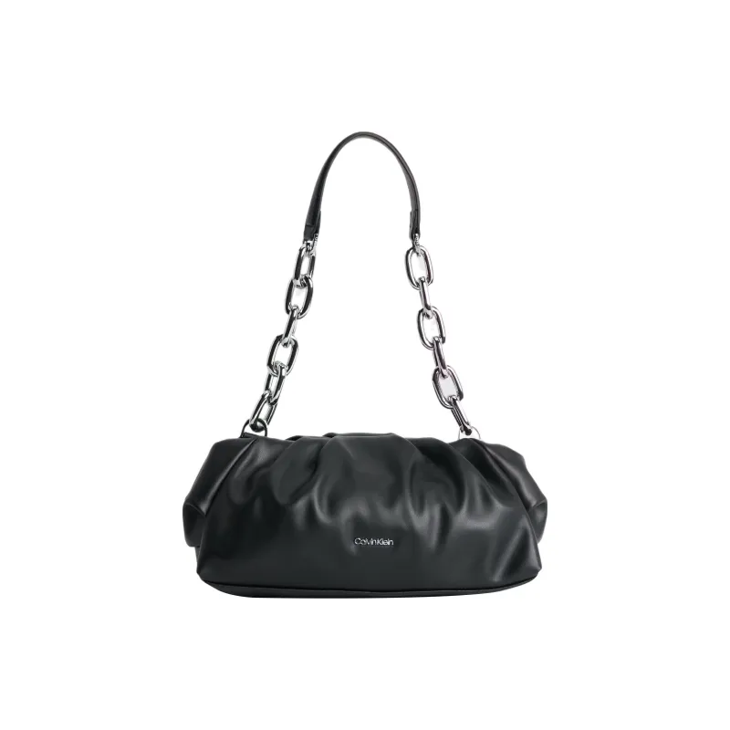 CALVIN KLEIN Polyester Portable One Shoulder Clutch Small Size Women's Black-0