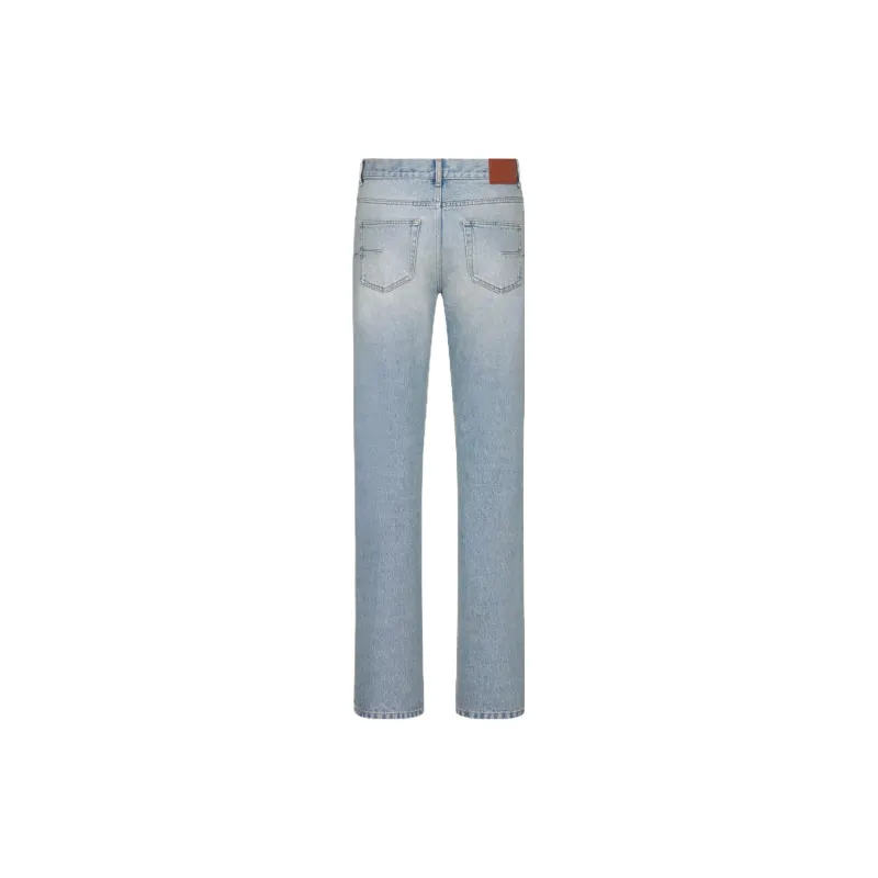 DIOR Homme Logo Patch Straight-Leg Jeans-1