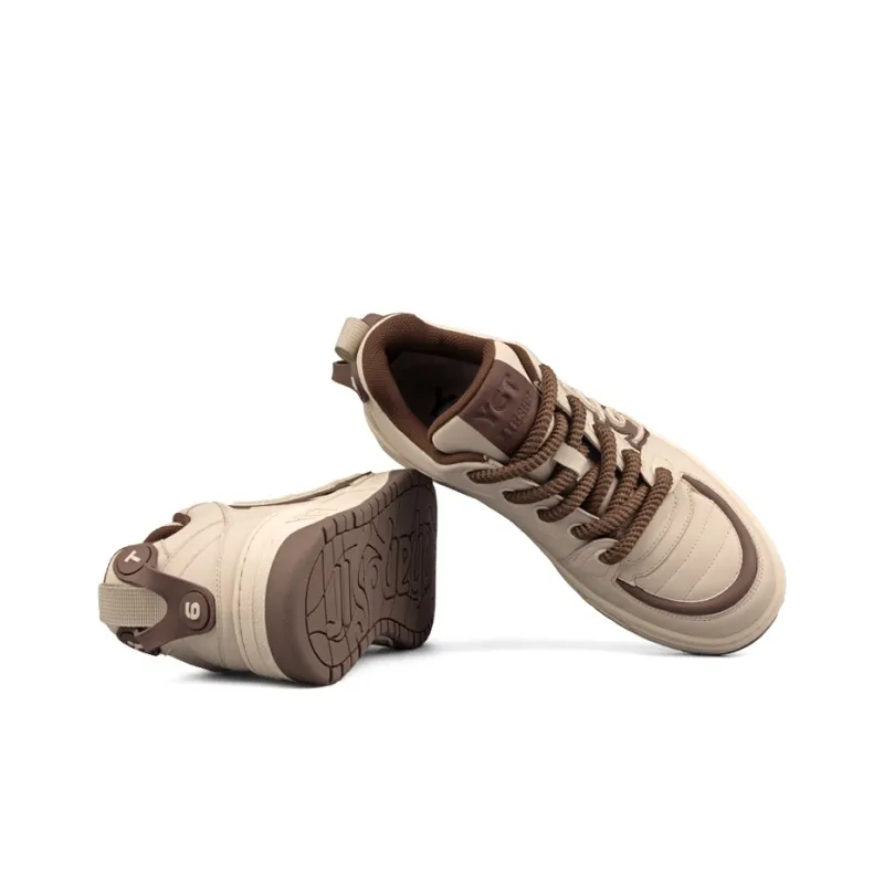 Y6T Cinematic Collection Lightweight And Breathable Low Top Skateboard Shoes Unisex Khaki-2