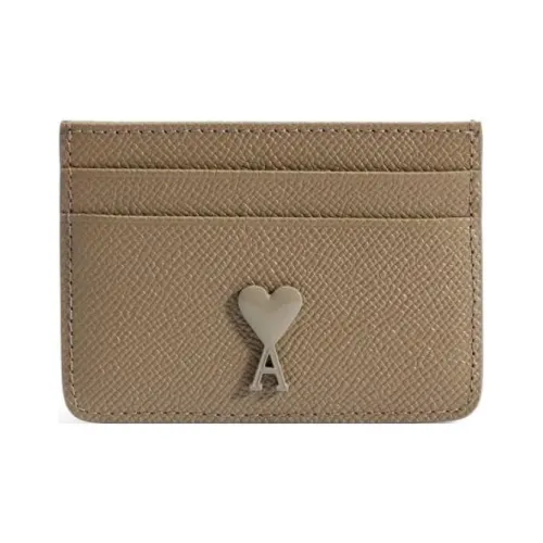 AMI Paris Logo-plaque Leather Cardholder