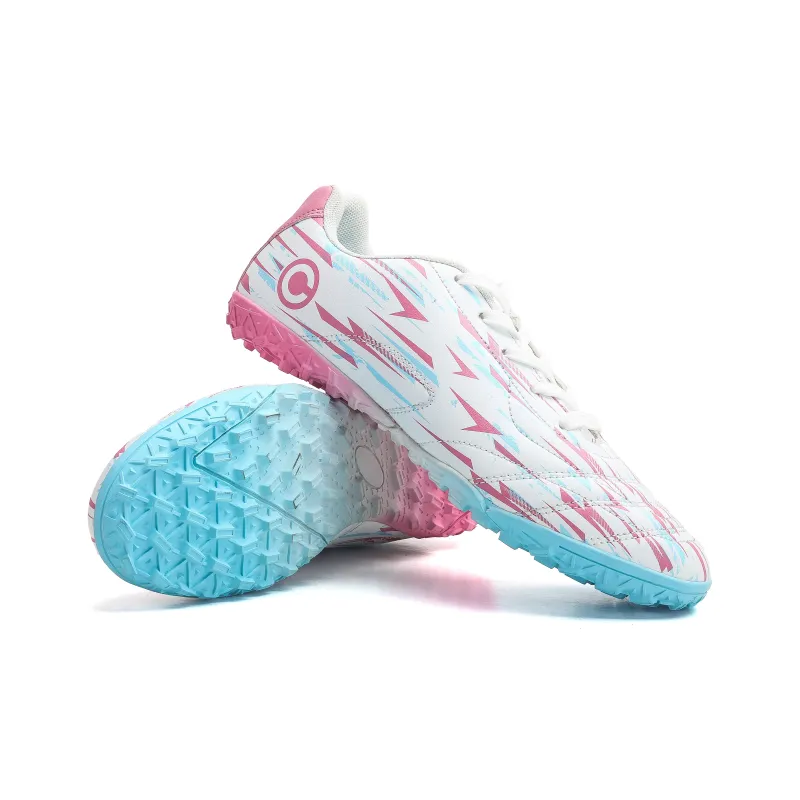 MEIKE Soccer Shoes Unisex Pink Blue-2
