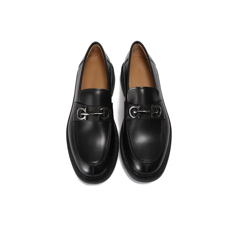 FERRAGAMO Casual Shoes 3.5cm Men's Black-3