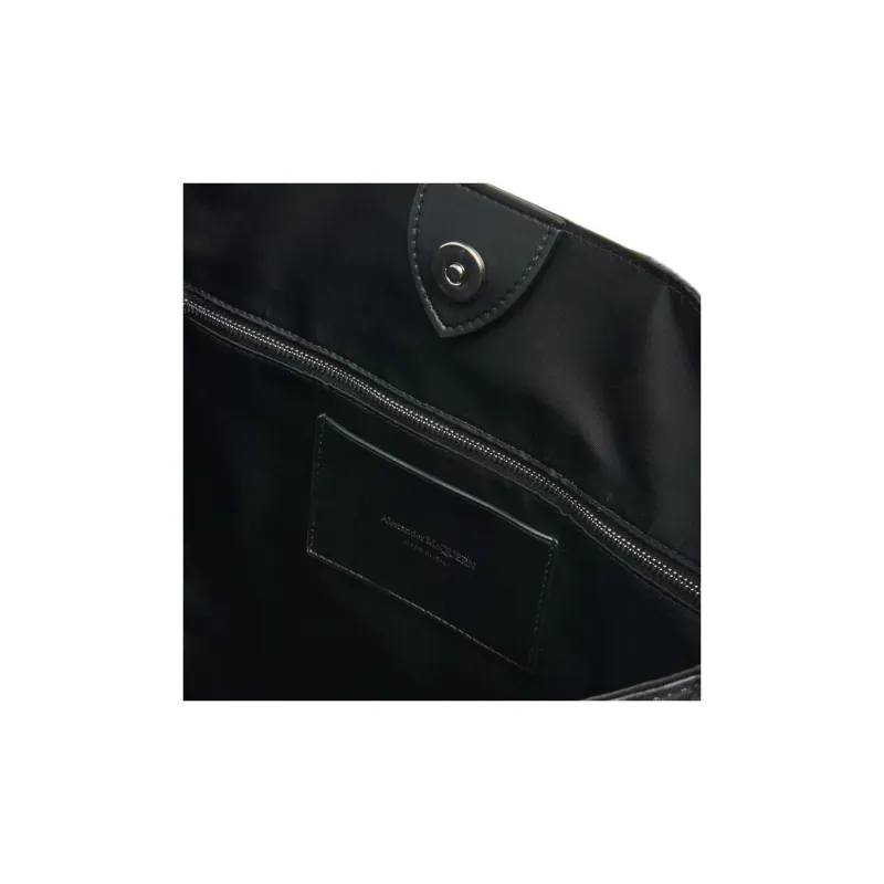 Alexander McQueen Polyester Tote Bag Shopping Bag Shoulder Bag Crossbody Bag Handbag Regular Men's Black-4