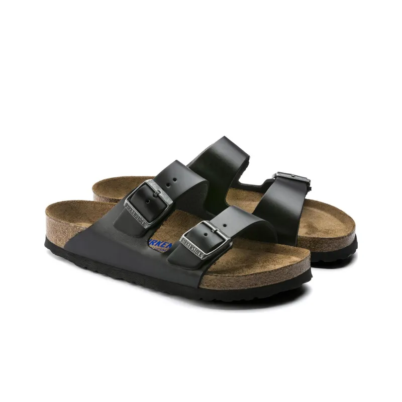 Birkenstock Arizona Soft Footbed Slide Slippers Unisex Black Regular-3