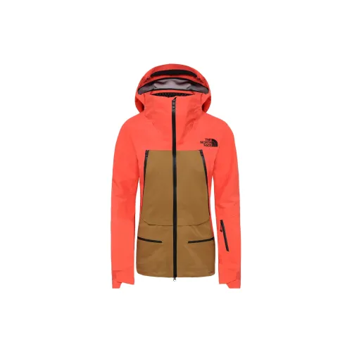 THE NORTH FACE Jackets Women's Bright Orange/British Khaki