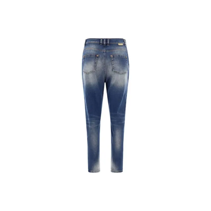 BALMAIN Logo Detailed Slim Cut Jeans-1