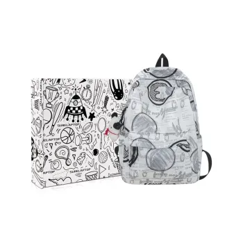 SURELAPTOP Nylon Laptop Backpack Unisex Black/White/Yellow/Blue
