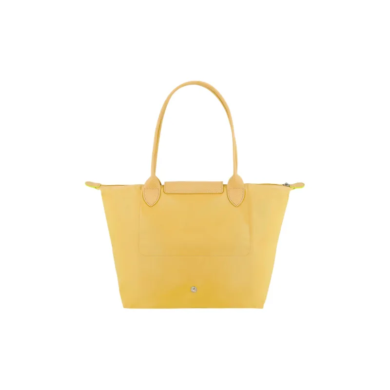 LONGCHAMP Le Pliage Green Polyamide Dumpling Bag Handbag Shoulder Bag Medium Size Women's Wheat Yellow-2