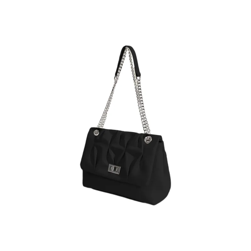 UNITE STAR PU Hobo Bag, Shoulder Bag, Crossbody Bag Women's Black/White-1