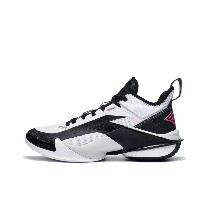 LiNing Power 10 Mid Top Performance Basketball Shoes Men's White-0