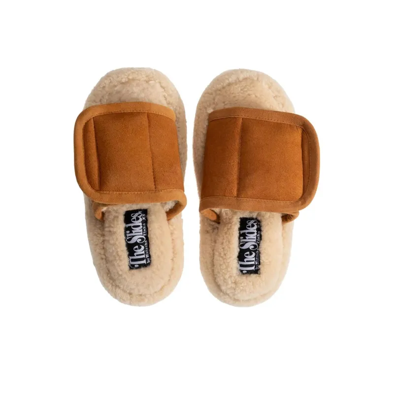 NATASHA ZINKO Touch-strap Shearling Slides-3