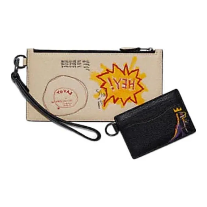 Jean michel Basquiat X COACH Pouch Clutches-3