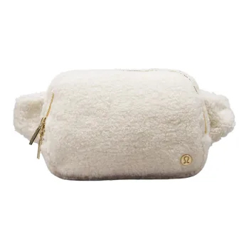 Lululemon Polyester Sling Bag Fanny Pack Large Size Women's Albumin Stone & Gold