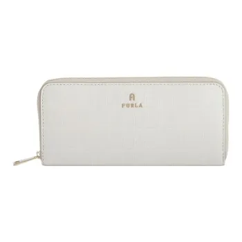 Furla Printed Leather Clutches Wallets Regular Women's White