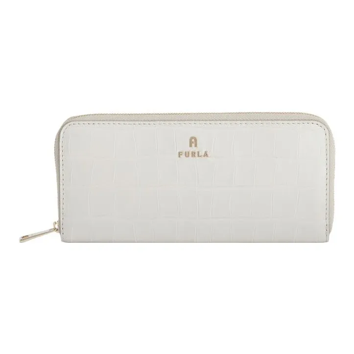 Furla Printed Leather Clutches Wallets Regular Women's White-0