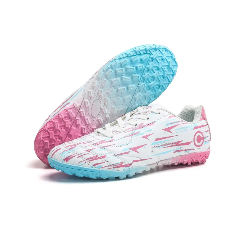 MEIKE Soccer Shoes Unisex Pink Blue-1