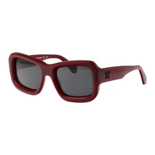 OFF-WHITE Acetate Square Sunglasses Women's Red