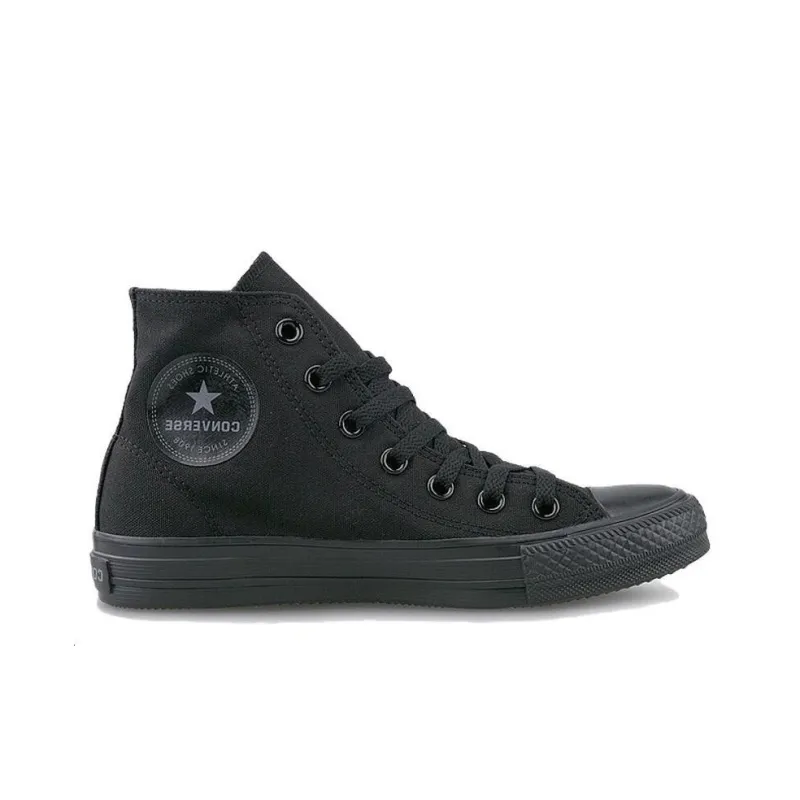 Converse Anti Slip Wear Resistant High Top Canvas Shoes Unisex Black-1