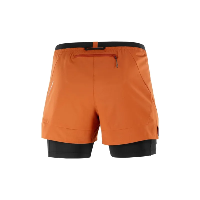 SALOMON Cross 2in1 Casual Shorts Men's Orange-1
