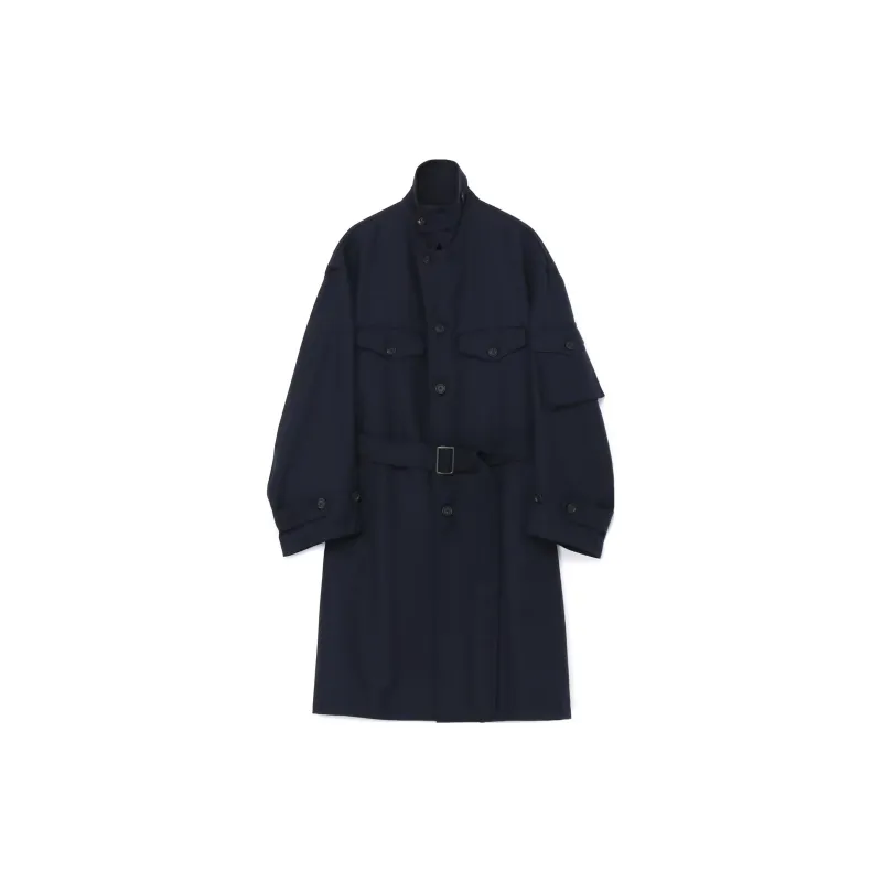 Yohji Yamamoto Coats Unisex Navy-1