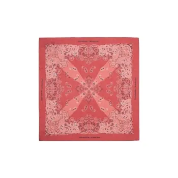 OFF-WHITE Silk Scarves Unisex Red