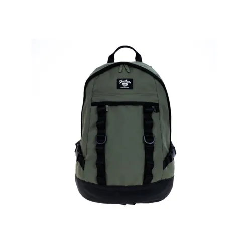 Skechers Polyester Travel Bag Backpack Regular Unisex Berlin Green
