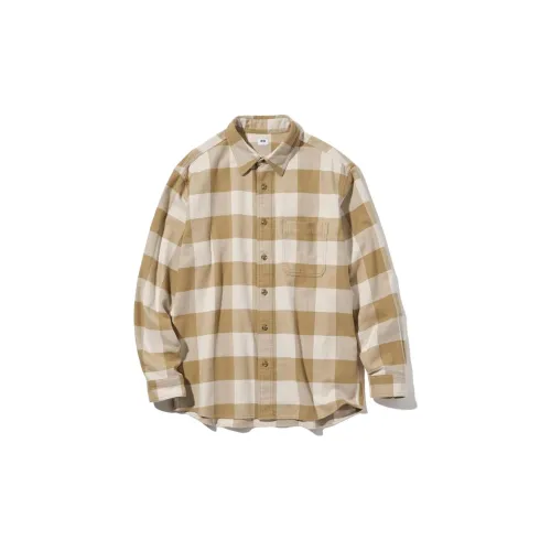 UNIQLO Shirts Men Dark Beige