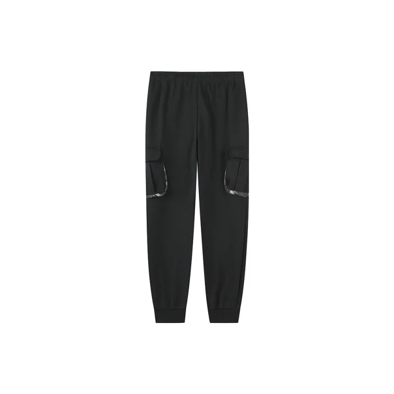 361° Life Collection Knitted Sports Pants Men's Pure Black-1
