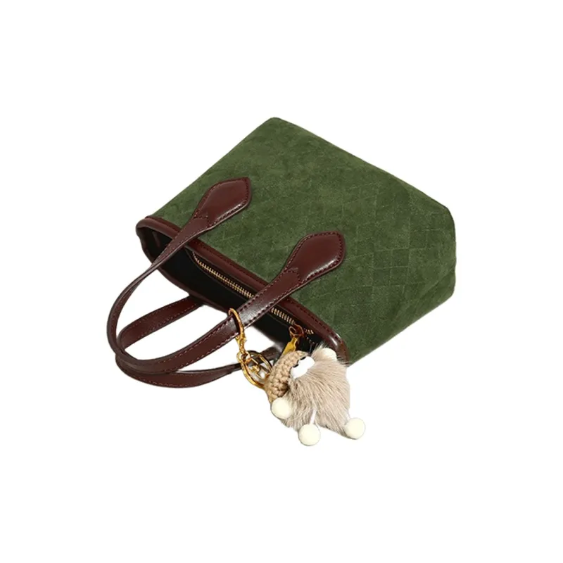NOMK PU Shoulder Bag, Handbag Regular Women's Khaki/Jasper-8