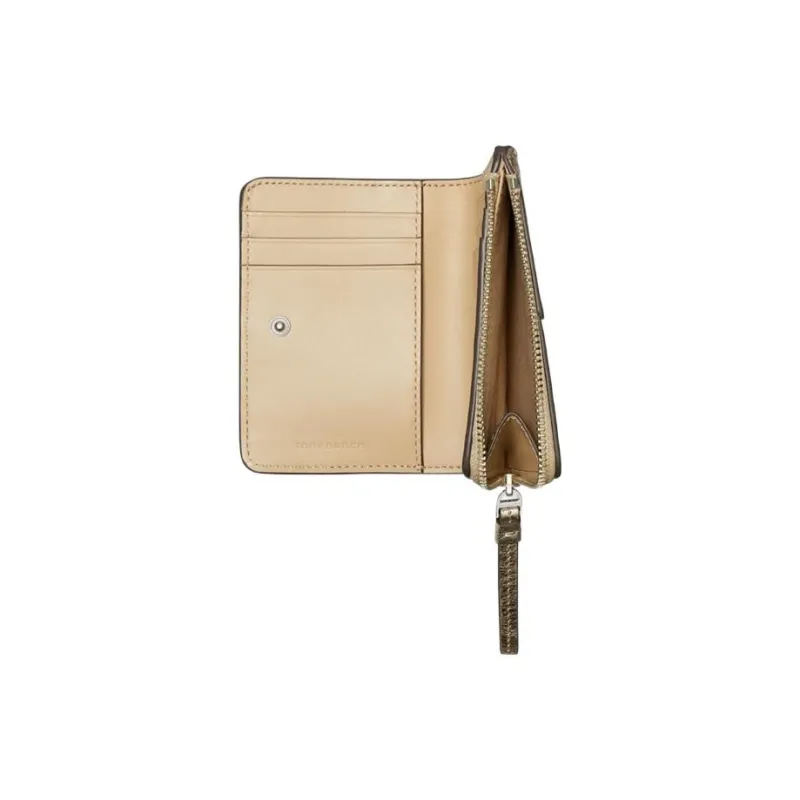 TORY BURCH McGraw Leather Coin Purse Wallet Regular Women's Gold-2