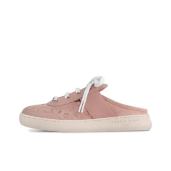LOUIS VUITTON Lous Rubber Sole Closed Toe Slippers Women's Pink