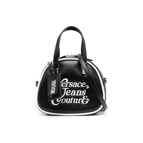 VERSACE JEANS COUTURE Polyester Shoulder Bags Handbags Regular Women's Black/White