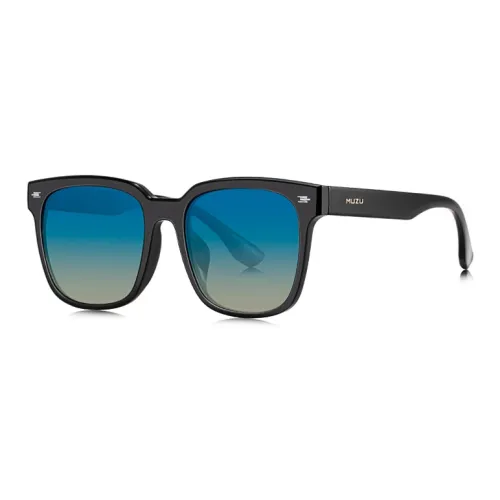 MUZU TR/Memory Plastic Square Sunglasses Unisex