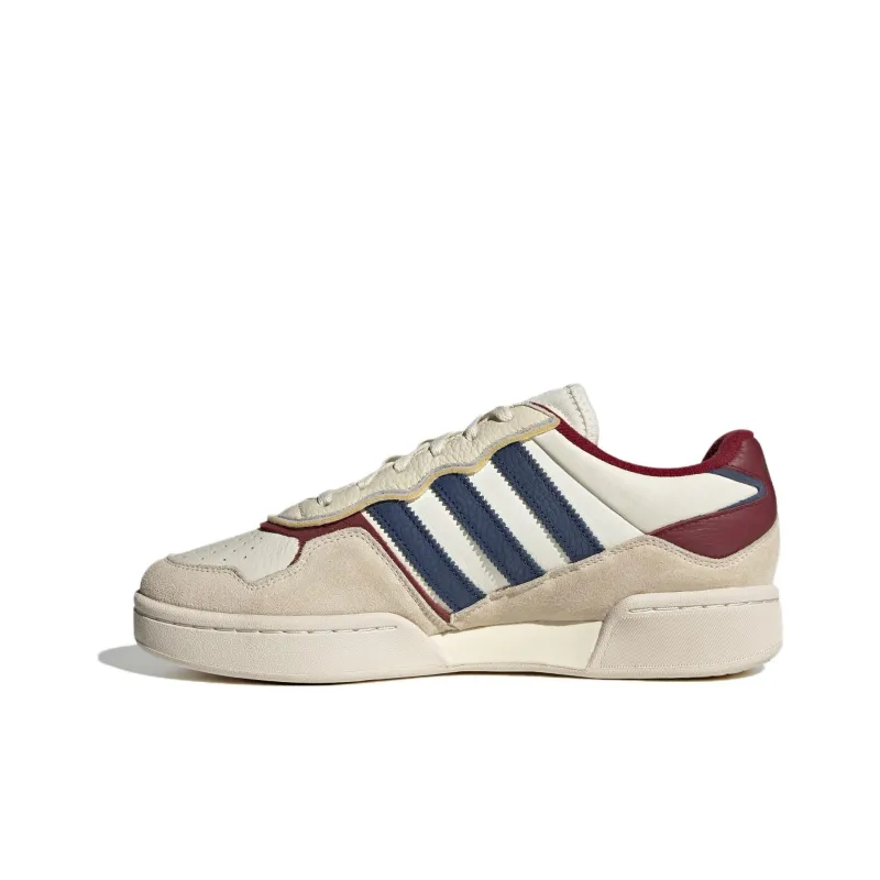 Adidas Originals Courtic Low Top Skateboard Shoes Unisex Beige Blue Red-1