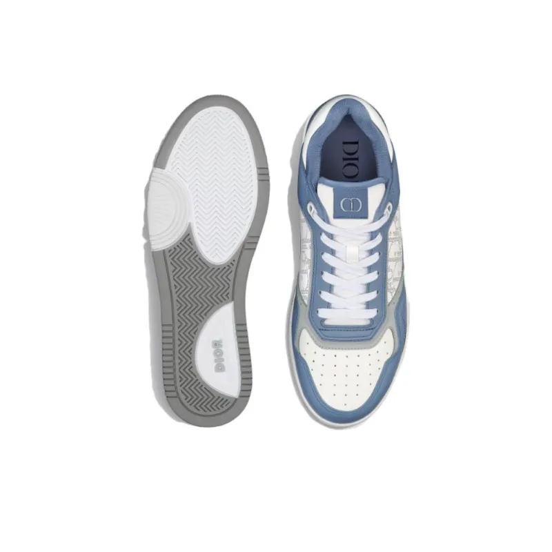 DIOR B27 Low Blue White DIOR Oblique Galaxy Leather-3