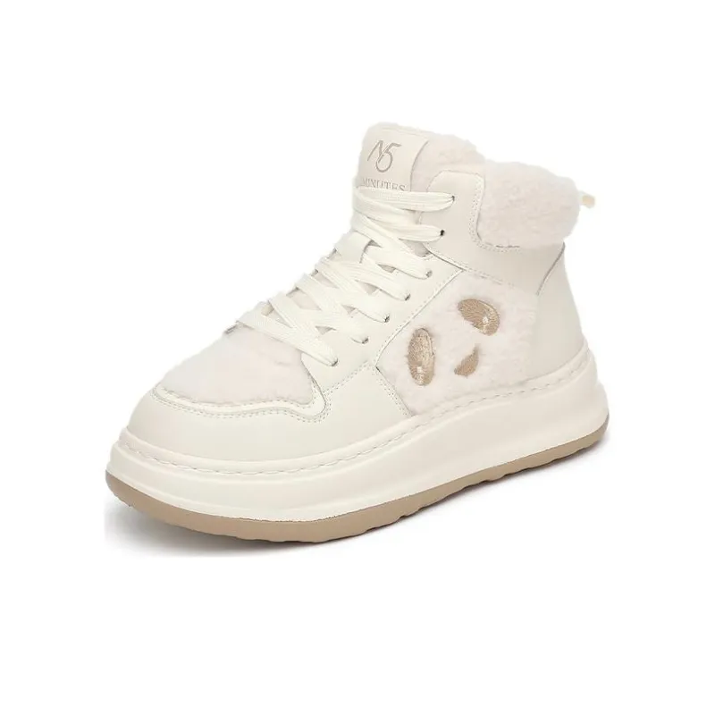 15 MINS High Top Skateboard Shoes 4cm Women's-5