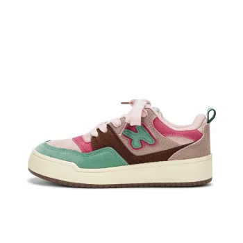 KARLIE KELLER Skateboard Shoes Women's Low-Top Green Pink