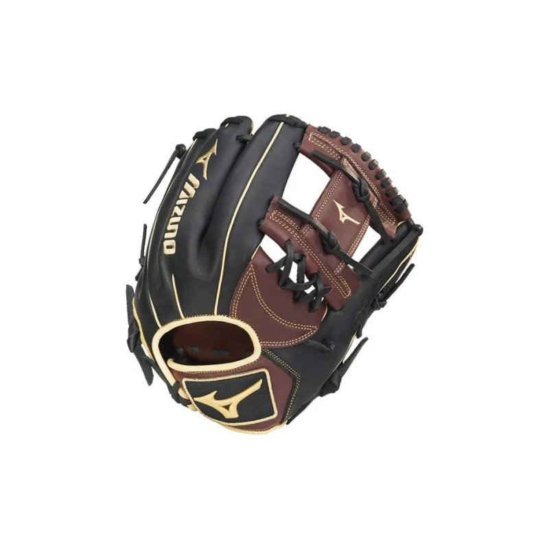 Mizuno Baseball Gloves Catcher's Glove Top Grain Cow Leather Unisex Black Brown-1