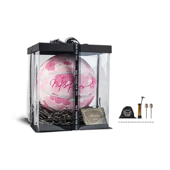FITLOOK PU Basketball Spring Limited Cherry Blossom Pink Size 7 Ball Training Unisex